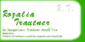rozalia trautner business card
